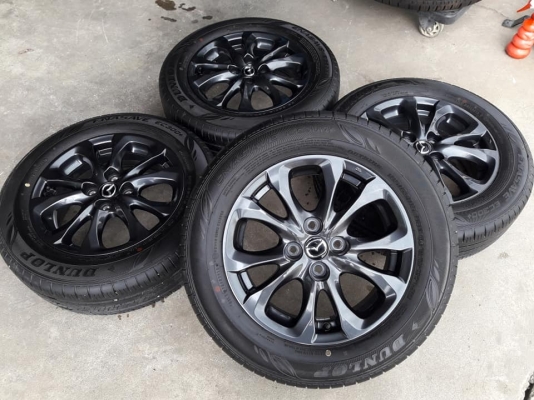 ล้อแม็กป้ายแดง mazda 2 15"x5.5" et40 พร้อมยางปี18