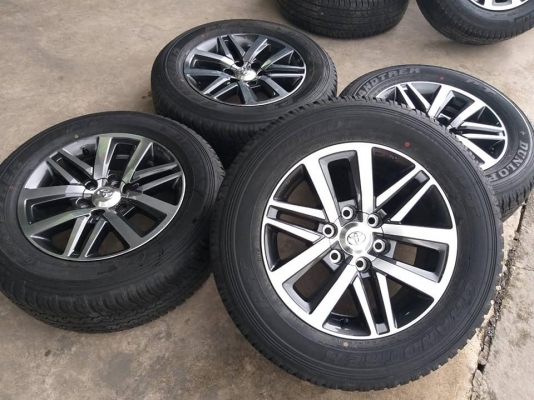 ขายล้อแม็กป้ายแดง Toyota fortuner 18" พร้อมยางdunlop