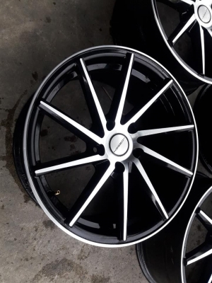 ขายล้อแม็กมือ2 vossen cvt 17"&times;7.5" et40 5รู114.3 สีดำหน้าเงา