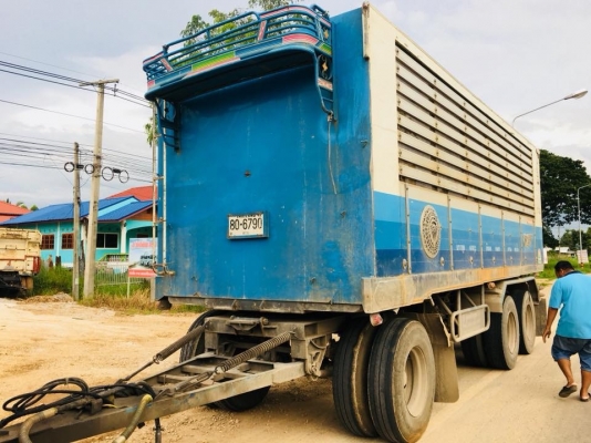 ลูกพ่วงดัมพ์คอกเกษตรเข้าใหม่ 2 คัน #กระบะเหล็กอู่ซีทีทรัค ปี53 #กระบะมิเนียมอู่พงษ์ไพบูลย์ ปี 52 สามเพลาแท้ยาว 6.80 เมตร ทะเบียนพร้อม