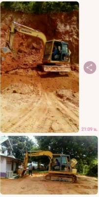 ขายรถแบคโฮ KOMATSU PC70-7 เอกสารอินวอย เครื่องพังน้ำมันเครื่องแห้ง ราคา 225000