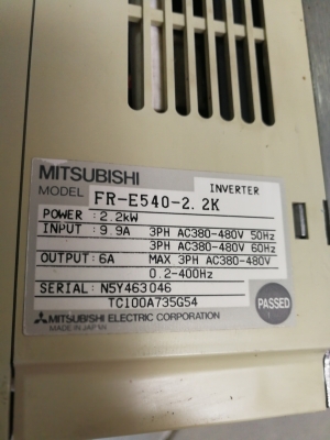 อินเวอร์เตอร์3แรง380vมือสอง มิตซูE500