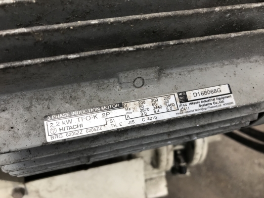 ขายรูทโบลเวอร์อัดอากาศ ANLET made in Japan พร้อมมอเตอร์ Hitachi 3HP. 220V 3เฟส สภาพสวยมาก พร้อมใช้งาน มี 2ชุดครับ