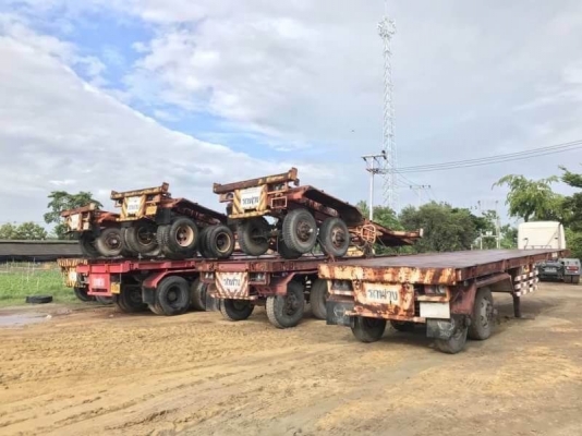 รวมมิตรตระกูลหาง เทเลอร์ หลายรายการ ณ นครปฐม  1.ขาย 285,000 บาท  เชมิดั้ม 3 เพลา RCK ยาว 12 เมตร ดั้ม (เสาธง) เอกสารเล่มทะเบียน  2.ขาย 165,000 หางถังนำ้มัน PANUS ปี39 37,000 ลิตร โลตล่าง 5 ช่อง หาง 2 คาน ยาว 10.3 เมตร ยางดี คัสซีสวย ถังสวย สภาพพร้อมใช้  เ