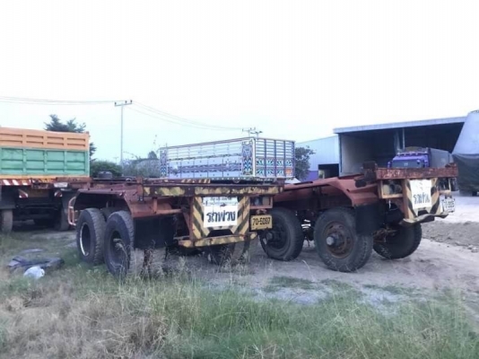 เหลือ 4 หาง ขายพื้นเรียบและ หางก้างปลา 2 เพลา 7 หาง หางละ 95,000 บาท   1 หาง 95,000 พื้นเรียบ 2 เพลา ยาว 8.5 เมตร เอกสารเล่มทะเบียน ม.79  3 หางละ 75,000 ก้างปลา 2 เพลา ยาว 7.5 เมตร (ไม่มีเล่มเล่มทะเบียน)  รถอยู่  นครปฐม โทร 0610710295  สนใจ รายการสินค้า อ