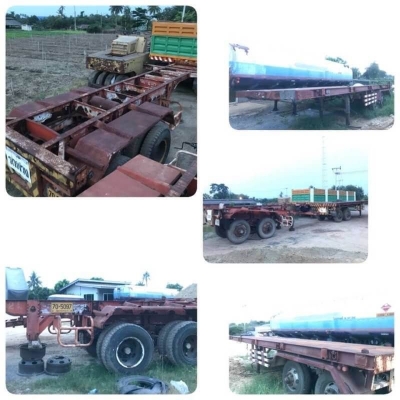 เหลือ 4 หาง ขายพื้นเรียบและ หางก้างปลา 2 เพลา 7 หาง หางละ 95,000 บาท   1 หาง 95,000 พื้นเรียบ 2 เพลา ยาว 8.5 เมตร เอกสารเล่มทะเบียน ม.79  3 หางละ 75,000 ก้างปลา 2 เพลา ยาว 7.5 เมตร (ไม่มีเล่มเล่มทะเบียน)  รถอยู่  นครปฐม โทร 0610710295  สนใจ รายการสินค้า อ