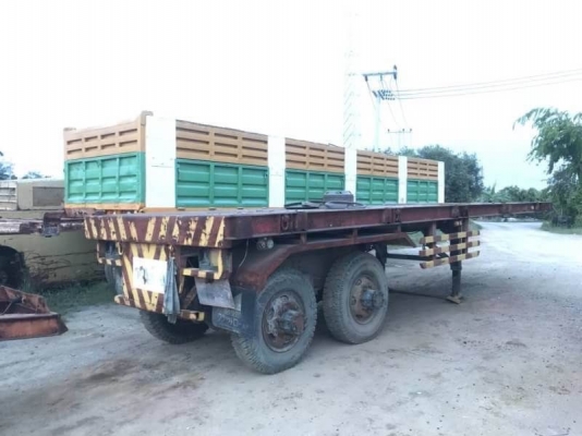 เหลือ 4 หาง ขายพื้นเรียบและ หางก้างปลา 2 เพลา 7 หาง หางละ 95,000 บาท   1 หาง 95,000 พื้นเรียบ 2 เพลา ยาว 8.5 เมตร เอกสารเล่มทะเบียน ม.79  3 หางละ 75,000 ก้างปลา 2 เพลา ยาว 7.5 เมตร (ไม่มีเล่มเล่มทะเบียน)  รถอยู่  นครปฐม โทร 0610710295  สนใจ รายการสินค้า อ