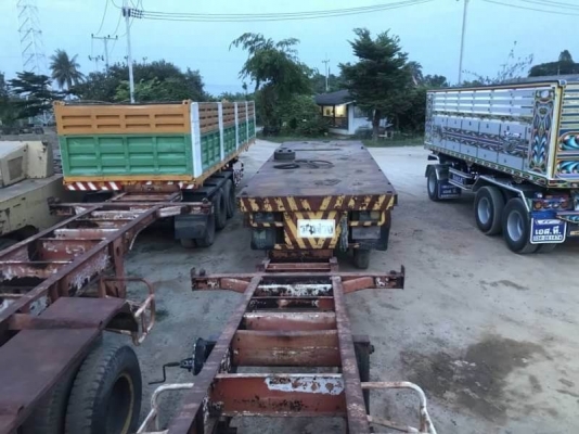 เหลือ 4 หาง ขายพื้นเรียบและ หางก้างปลา 2 เพลา 7 หาง หางละ 95,000 บาท   1 หาง 95,000 พื้นเรียบ 2 เพลา ยาว 8.5 เมตร เอกสารเล่มทะเบียน ม.79  3 หางละ 75,000 ก้างปลา 2 เพลา ยาว 7.5 เมตร (ไม่มีเล่มเล่มทะเบียน)  รถอยู่  นครปฐม โทร 0610710295  สนใจ รายการสินค้า อ