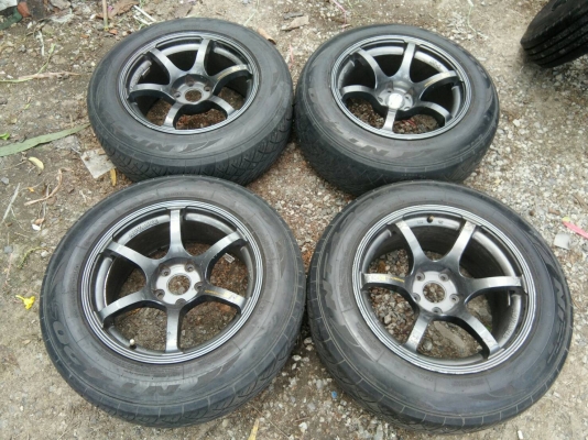 ขายแม็กขอบ17 5รู114 หน้า8หลัง9 พร้อมยาง NITT0 420 225/65R17 ปี14 สวยๆ ชุดละ 5900 บาท