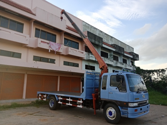 HINO FF3H 195 แรง ยาว 6.5 เมตร เครนยูนิค 3ตัน