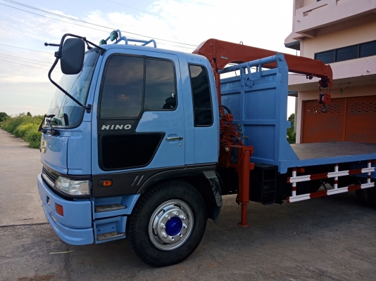 HINO FF3H 195 แรง ยาว 6.5 เมตร เครนยูนิค 3ตัน