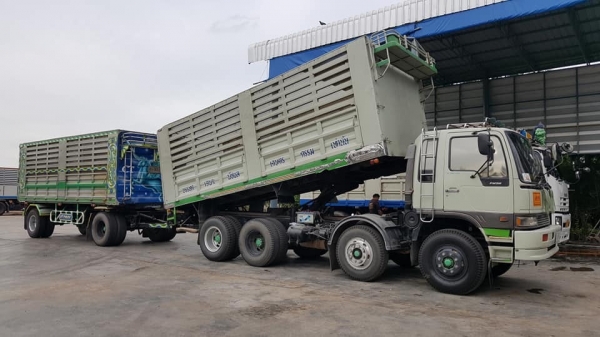 HINO 3M เครื่องเดิม M10C 240 แรง ปี 38 เกียร์เดิมสโลยก แม่ลูกดัมพ์ รถโรงสีออกป้ายแดง ลูกต่อใหม่ ปี 54 อู่ CT