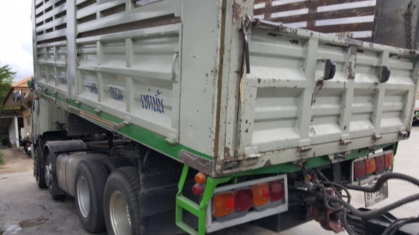 HINO 3M เครื่องเดิม M10C 240 แรง ปี 38 เกียร์เดิมสโลยก แม่ลูกดัมพ์ รถโรงสีออกป้ายแดง ลูกต่อใหม่ ปี 54 อู่ CT