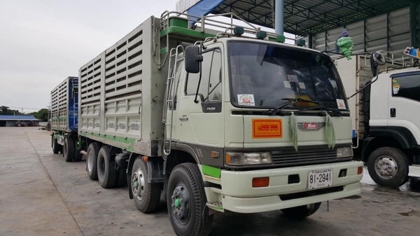 HINO 3M เครื่องเดิม M10C 240 แรง ปี 38 เกียร์เดิมสโลยก แม่ลูกดัมพ์ รถโรงสีออกป้ายแดง ลูกต่อใหม่ ปี 54 อู่ CT