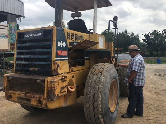 รถตัก WA100-1 รถพร้อมใช้งาน ดีทุกจุด เครื่องแห้งกริบ