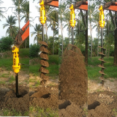 สว่านเจาะดินติดรถแม็คโคร