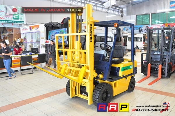 ขายรถโฟล์คลิฟท์มือสอง KOMATSU รุ่น FD15-15-312080 นำเข้าจากประเทศญี่ปุ่น 100\% ไม่เคยใช้งานในไทย ขายรถโฟล์คลิฟท์มือสอง KOMATSU รุ่น FD15-15-312080 นำเข้าจากประเทศญี่ปุ่น 100\% ไม่เคยใช้งานในไทย