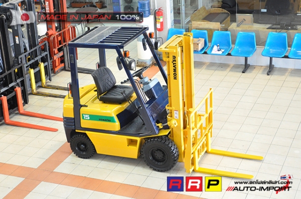 ขายรถโฟล์คลิฟท์มือสอง KOMATSU รุ่น FD15-15-312080 นำเข้าจากประเทศญี่ปุ่น 100\% ไม่เคยใช้งานในไทย ขายรถโฟล์คลิฟท์มือสอง KOMATSU รุ่น FD15-15-312080 นำเข้าจากประเทศญี่ปุ่น 100\% ไม่เคยใช้งานในไทย