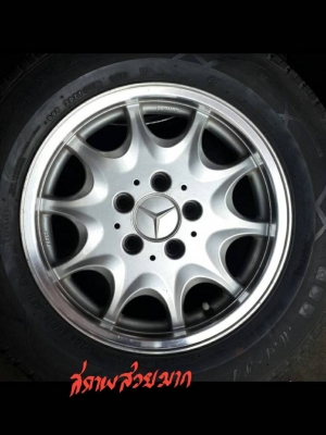 แม๊กขอบ 15" x 7" ใส่ BENZ สภาพใหม่มากเยอรมันแท้ พร้อมยาง ติดต่อได้ที่ 081-8319979