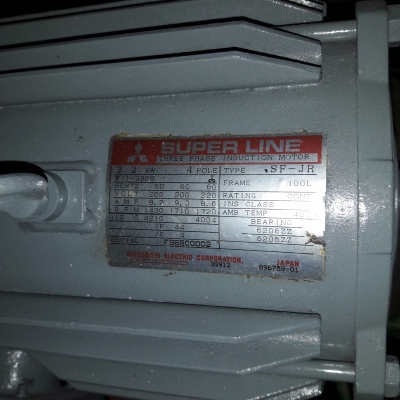 ขาย !! มอเตอร์.มิตซู.ขนาด3แรง380v.รอบ1430 พร้อมใช้งาน ขาย !! มอเตอร์.มิตซู.ขนาด3แรง380v.รอบ1430 พร้อมใช้งาน