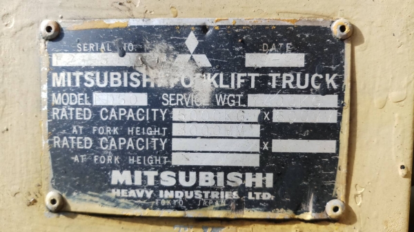 โฟล์คลิฟ 5ตัน ยางตันล้อคู่หน้า มิตซูบิชิ รถใช้งานได้ปกติ