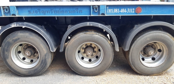 หางพื้นเรียบ 3เพลายาว12.50ม R.C.K.ปี57 ยางดีพร้อมใช้