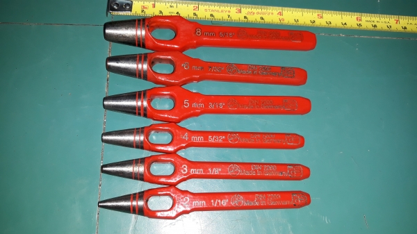 ขายตุ๊ดตู่เจาะหนังชุด6ตัว MADE IN GERMANY.ใหม่เก่าเก็บ