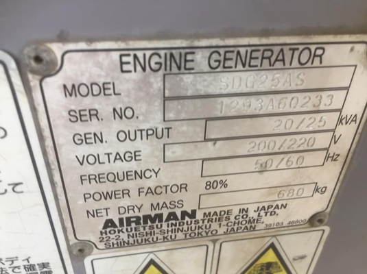 ขายเครื่องปั่นไฟมือสองสภาพเดิมๆจากญี่ปุ่นพร้อมใช้งานราคาแรง