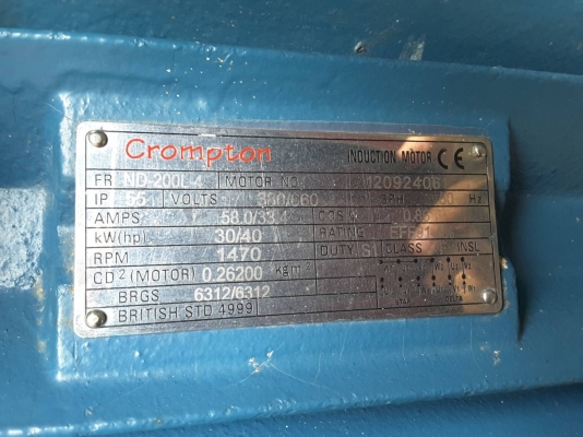 มอเตอร์ 380V  40 แรง