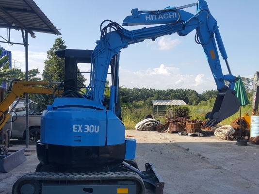 รถแบคโฮ HITACHI EX30 รถเก่านอกนำเข้า ยังไม่เคยใช้งานในไทย คอนโทลสั้น ปั๊มนิ้ว มีไลน์หัวกระแทกไฟฟ้า รถสวย สภาพดี พร้อมใช้งาน มีเอกสารใบอินวอยซ์ มี VDO การทำงานให้ชม