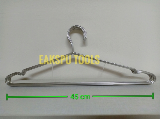 ไม้แขวนเสื้อสแตนเลส ขนาด 45 CM