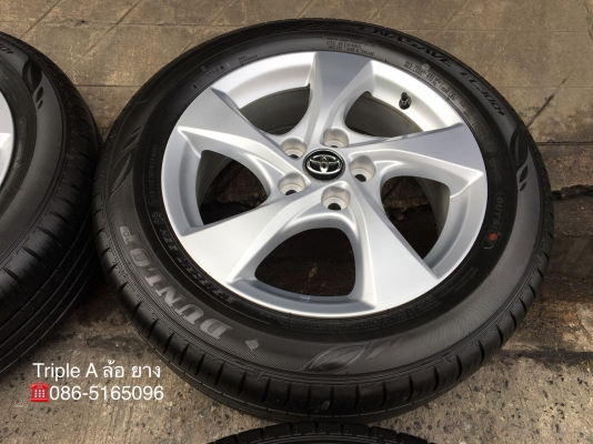 ล้อแม็กป้ายแดง Toyota CHR 5รู114 ขอบ17 รุ่นใหม่ล่าสุด พร้อมยางป้ายแดง 215-60-17 Dunlop ปี 18 แม็กสวยกริ๊บ ตุ่มเด้ง สีชัด