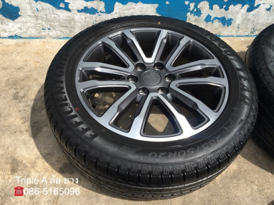 ล้อแม็กป้ายแดง Ford Everest ขอบ 20 รุ่นใหม่ล่าสุด พร้อมยางป้ายแดง 265-50-20 Goodyea ปี 18 แม็กสวยกริ๊บ