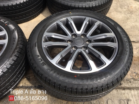 ล้อแม็กป้ายแดง Ford Everest ขอบ 20 รุ่นใหม่ล่าสุด พร้อมยางป้ายแดง 265-50-20 Goodyea ปี 18 แม็กสวยกริ๊บ