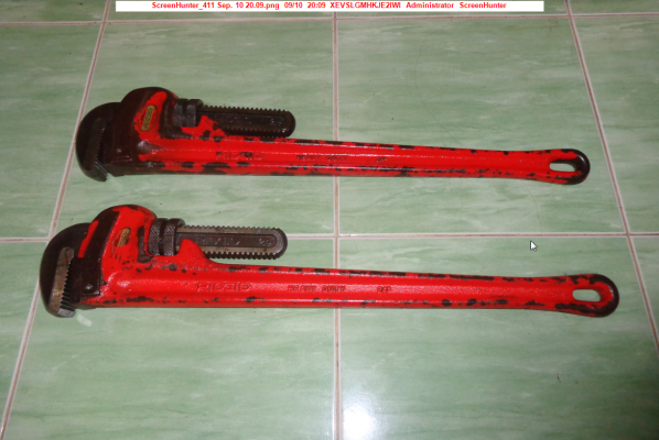 ขายประแจจับท่อ RIDGID รุ่น ด้ามตรง ด้ามจับเหล็กหล่อ ขนาด 24 นิ้ว USA.