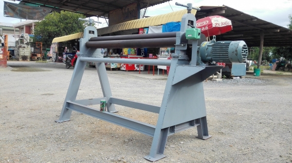 #เครื่องม้วนเหล็กแผ่น 4 ฟุต 120 cm เพลาตัน ม้วนหนา 3 mm พร้อมใช้