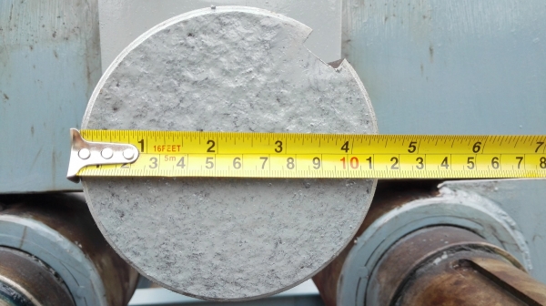 #เครื่องม้วนเหล็กแผ่นประกอบใหม่ 100\% ขนาด 5 ฟุต 150 cm เพลาตัน ม้วนหนา 6-16 mm หัวเพลาใส่โมลดัดแป้ปได้ พร้อมใช้