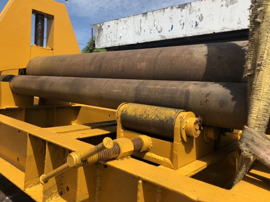 #เครื่องม้วนเหล็กแผ่น 8 ฟุต 240 cm เพลาตัน ม้วนหนา 6-12 mm ลูกล่างถ่างได้ม้วนกรวยได้ หัวเพลาใส่โมลดัดแป้ปได้