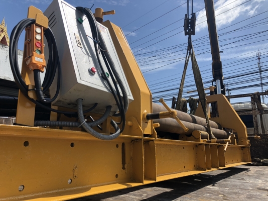 #เครื่องม้วนเหล็กแผ่น 8 ฟุต 240 cm เพลาตัน ม้วนหนา 6-12 mm ลูกล่างถ่างได้ม้วนกรวยได้ หัวเพลาใส่โมลดัดแป้ปได้