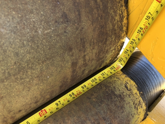 #เครื่องม้วนเหล็กแผ่น 8 ฟุต 240 cm เพลาตัน ม้วนหนา 6-12 mm ลูกล่างถ่างได้ม้วนกรวยได้ หัวเพลาใส่โมลดัดแป้ปได้