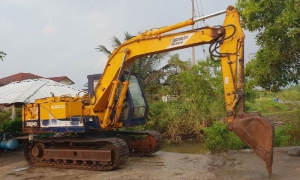 ขายด่วนรถแบคโฮโกเบโก้โฮKOBELCO-SK045MARK2มาร์ทูเทียบเท่า120รถนอกเพิ่งนำเข้ามายังไม่เคยใช้งานในเมืองไทยเลยคอลโทลน้ำมันปั้มนิ้วบูมอาร์มสวยช่วงล่างเต็มเอวเเน่นเครื่องอีซูซู4BD1ดีปั้มดีไฟฟ้าครบซีเรียสสูงเร็วเเรงไม่โหลด