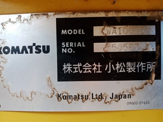 รถญี่ปุ่นเกรดA ขายถูก KOMATSU WA100-3 นำเข้าจากญี่ปุ่น โทร.090-986-2521 อ๊อบ