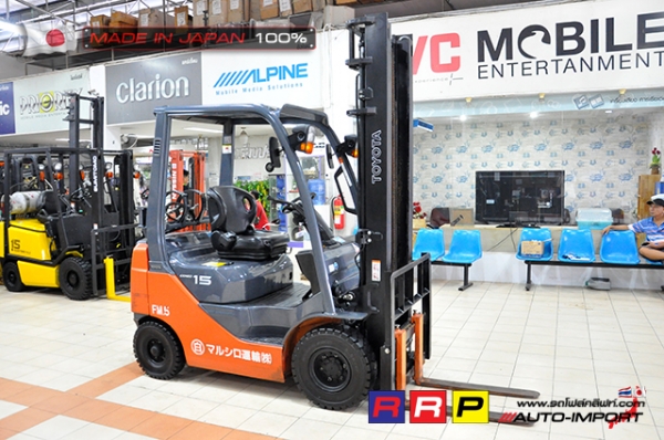 ขายรถโฟล์คลิฟท์มือสอง TOYOTA รุ่น 8FG15-33916 นำเข้าจากประเทศญี่ปุ่น 100\% ไม่เคยใช้งานในไทย ขายรถโฟล์คลิฟท์มือสอง TOYOTA รุ่น 8FG15-33916 นำเข้าจากประเทศญี่ปุ่น 100\% ไม่เคยใช้งานในไทย