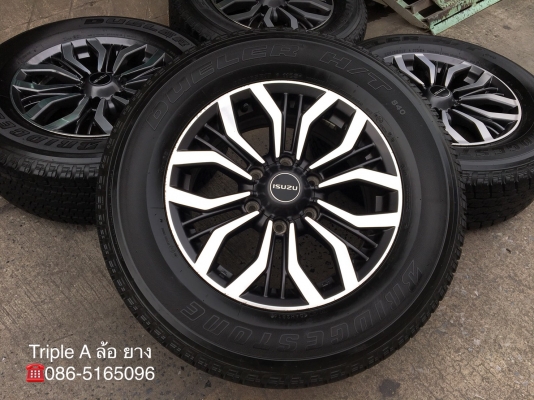 ล้อแม็ก ISUZU MU-X ขอบ17 พร้อมยาง 255-65-17 Bridgestone ปี 16 ดอกหนาปึกทุกเส้น