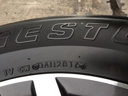 ล้อแม็ก ISUZU MU-X ขอบ17 พร้อมยาง 255-65-17 Bridgestone ปี 16 ดอกหนาปึกทุกเส้น