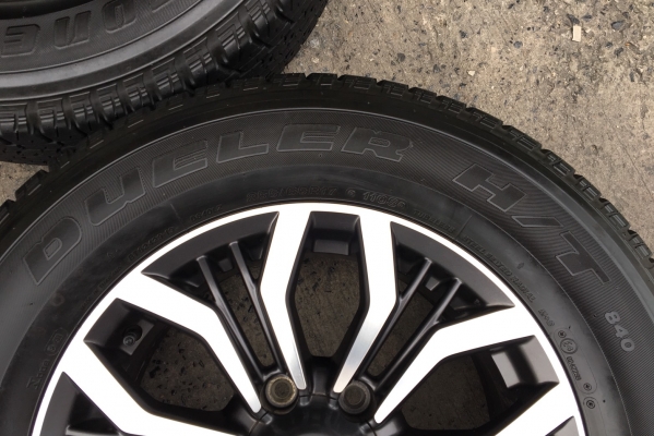 ล้อแม็ก ISUZU MU-X ขอบ17 พร้อมยาง 255-65-17 Bridgestone ปี 16 ดอกหนาปึกทุกเส้น