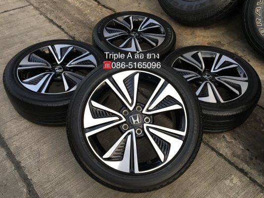 ล้อแม็ก Honda Civic FK ขอบ 17 พร้อมยาง 215-50-17 Yokohama  ปี 17