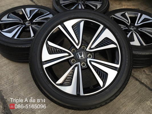 ล้อแม็ก Honda Civic FK ขอบ 17 พร้อมยาง 215-50-17 Yokohama  ปี 17