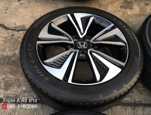 ล้อแม็ก Honda Civic FK ขอบ 17 พร้อมยาง 215-50-17 Yokohama  ปี 17