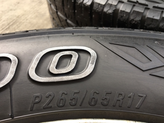 ล้อแม็ก SSW Racing  6รู139 ขอบ 17 สีดำขอบเงา พร้อมยาง Maxxis 265-65-17 ปี 15